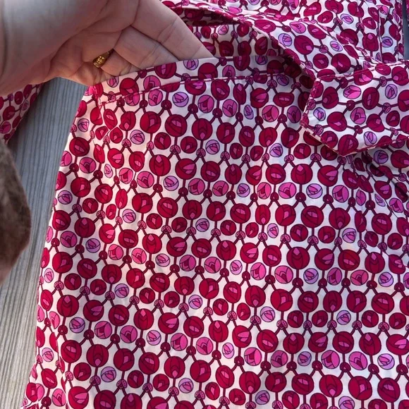 GAP Women’s Small Trench Coat Belted Rosebud Valentines Collar Pockets Y2K - Picture 3 of 15